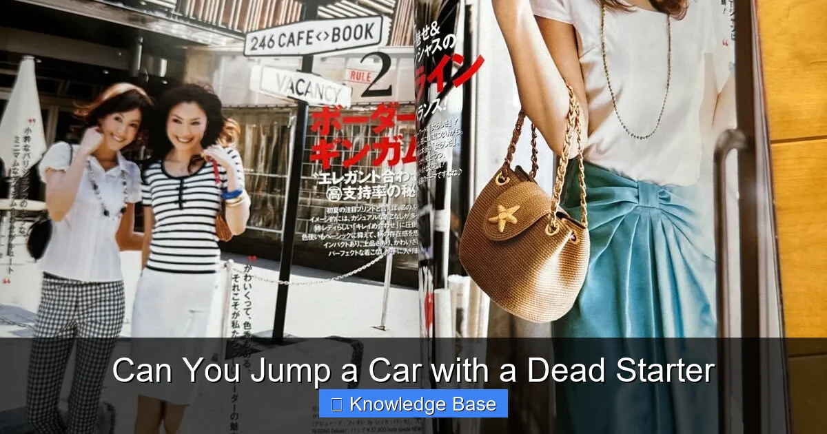 Can You Jump a Car with a Dead Starter