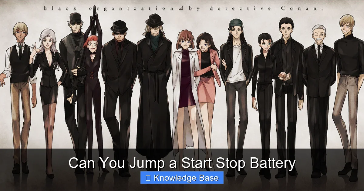 Can You Jump a Start Stop Battery
