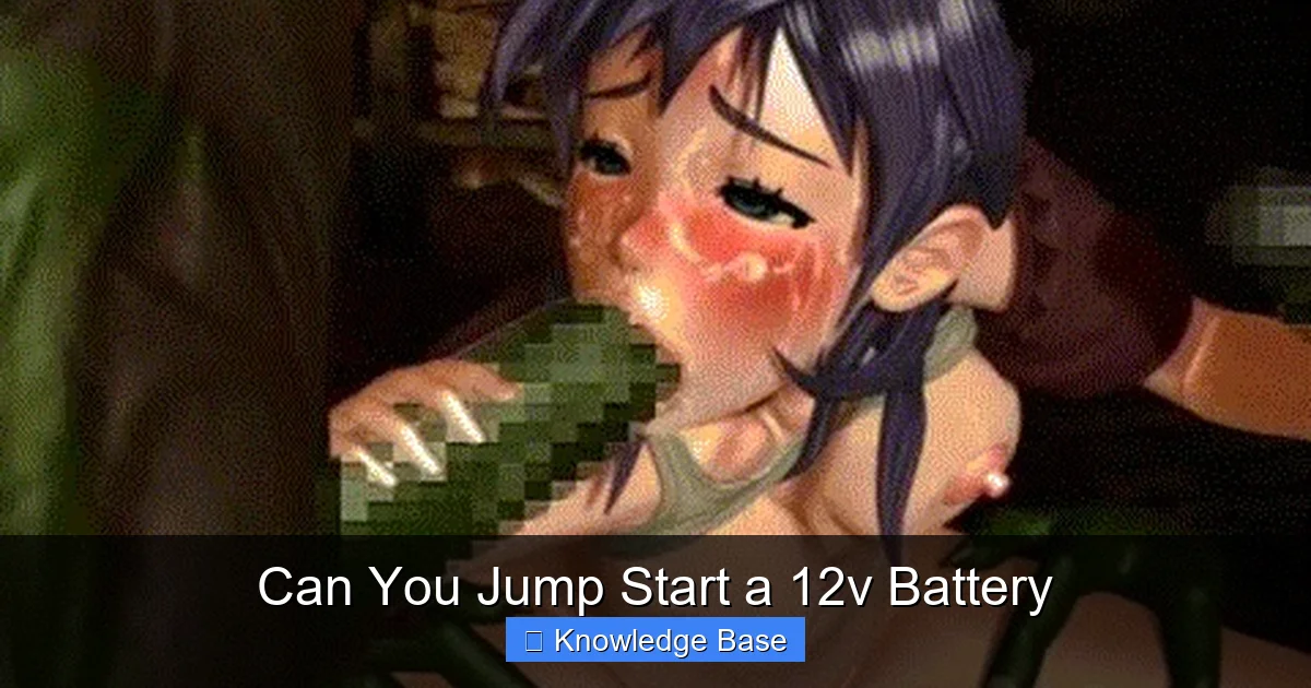 Can You Jump Start a 12v Battery