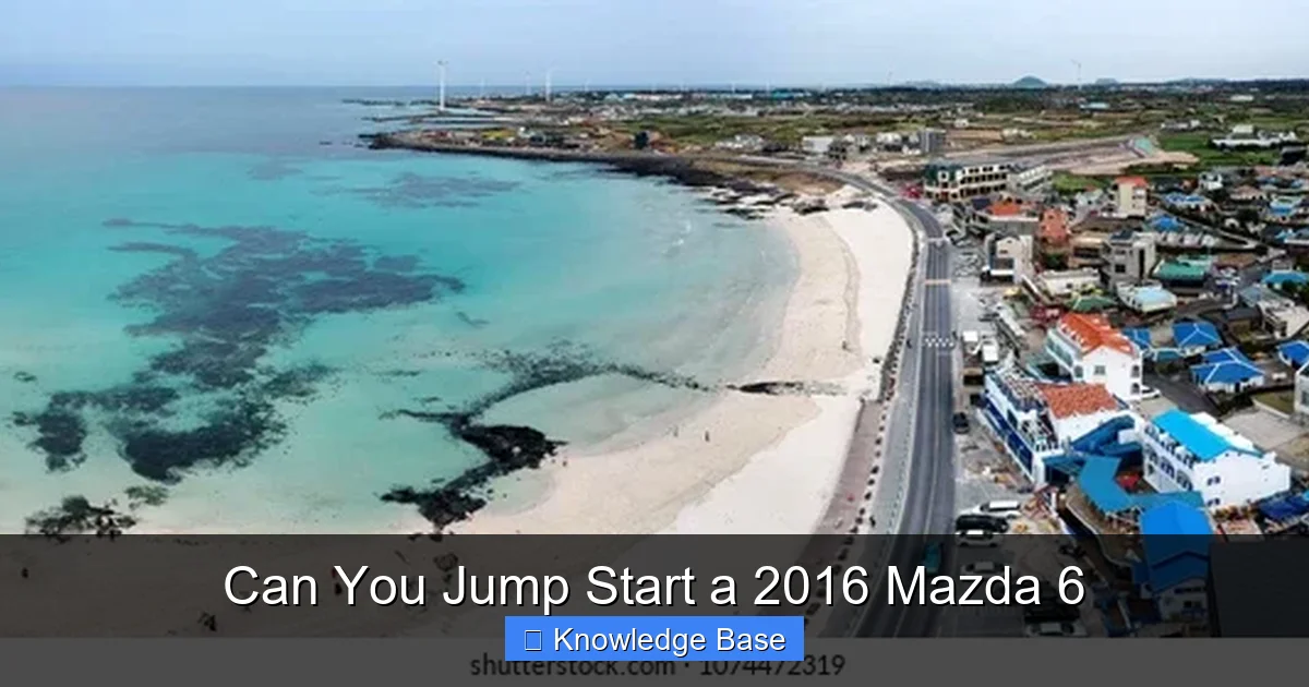 Can You Jump Start a 2016 Mazda 6