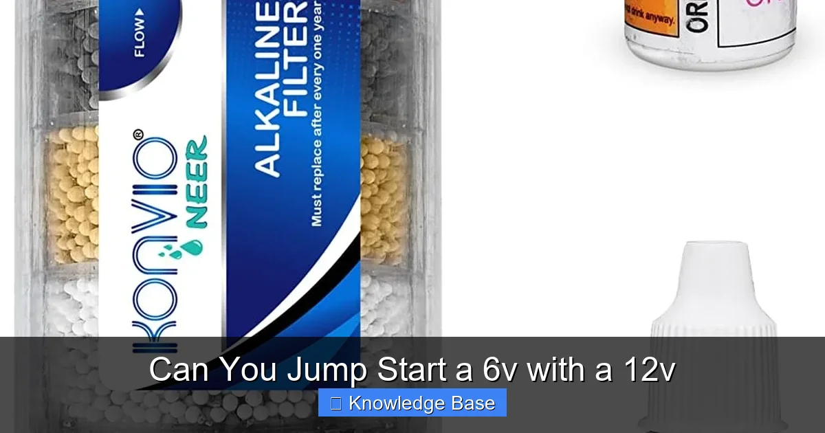 Can You Jump Start a 6v with a 12v