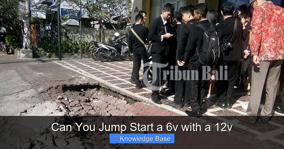 Can You Jump Start a 6v with a 12v