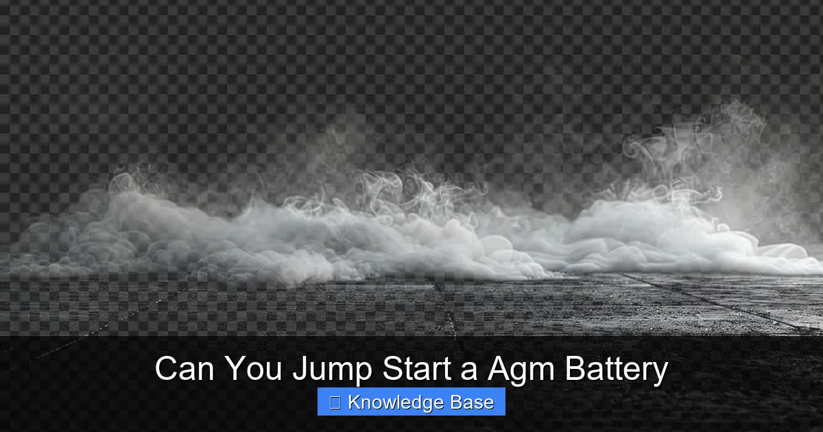 Can You Jump Start a Agm Battery