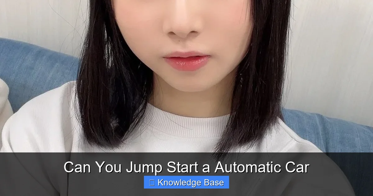 Can You Jump Start a Automatic Car