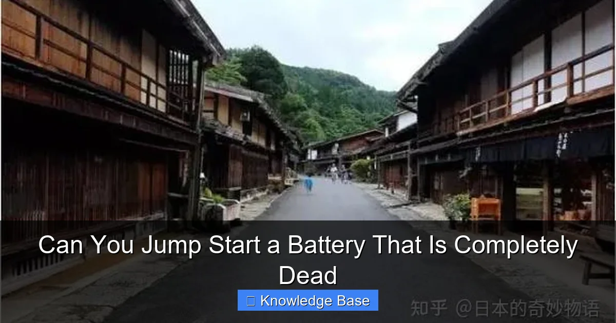 Can You Jump Start a Battery That Is Completely Dead