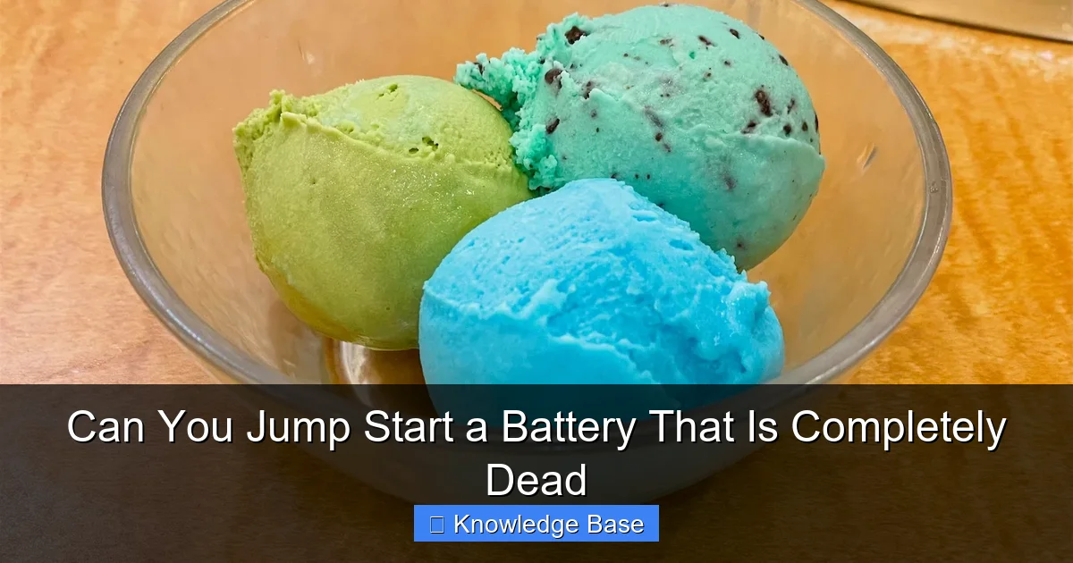 Can You Jump Start a Battery That Is Completely Dead