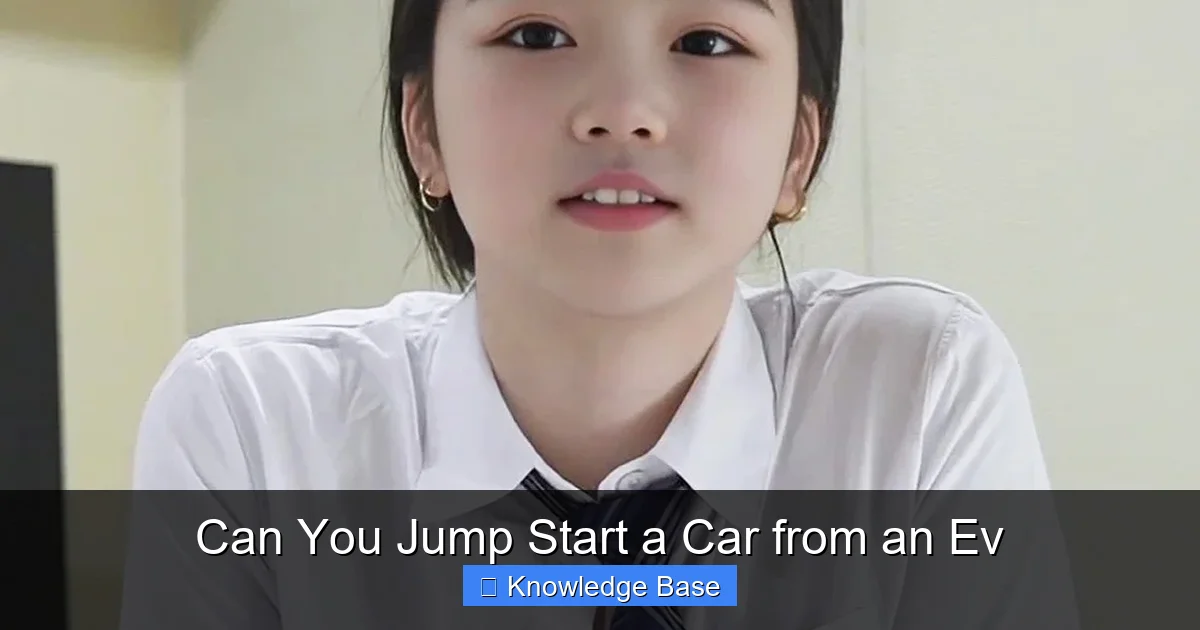 Can You Jump Start a Car from an Ev
