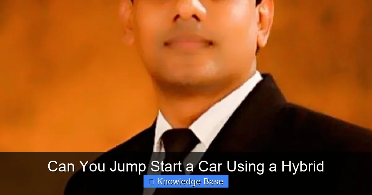 Can You Jump Start a Car Using a Hybrid