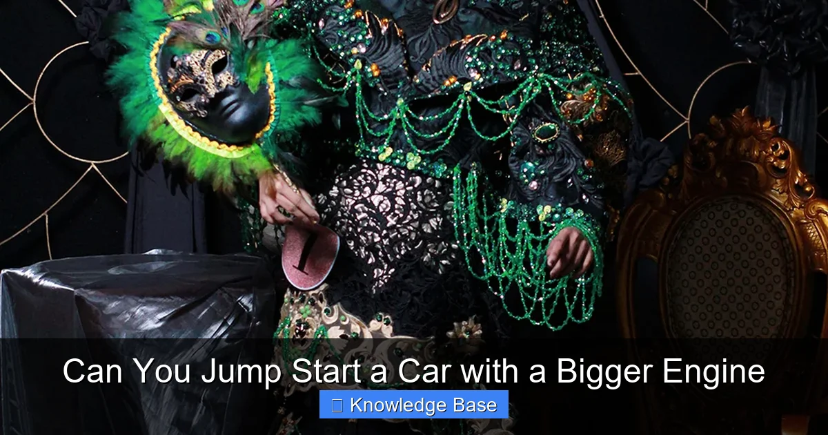 Can You Jump Start a Car with a Bigger Engine