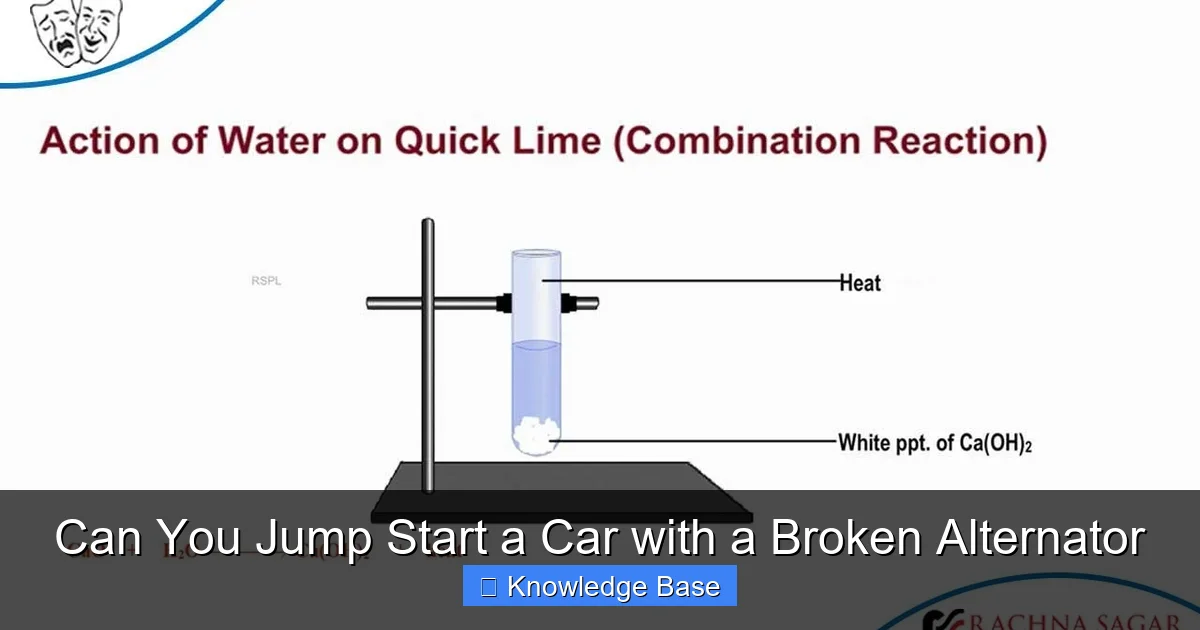 Can You Jump Start a Car with a Broken Alternator