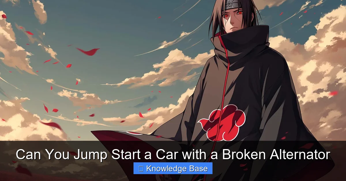 Can You Jump Start a Car with a Broken Alternator