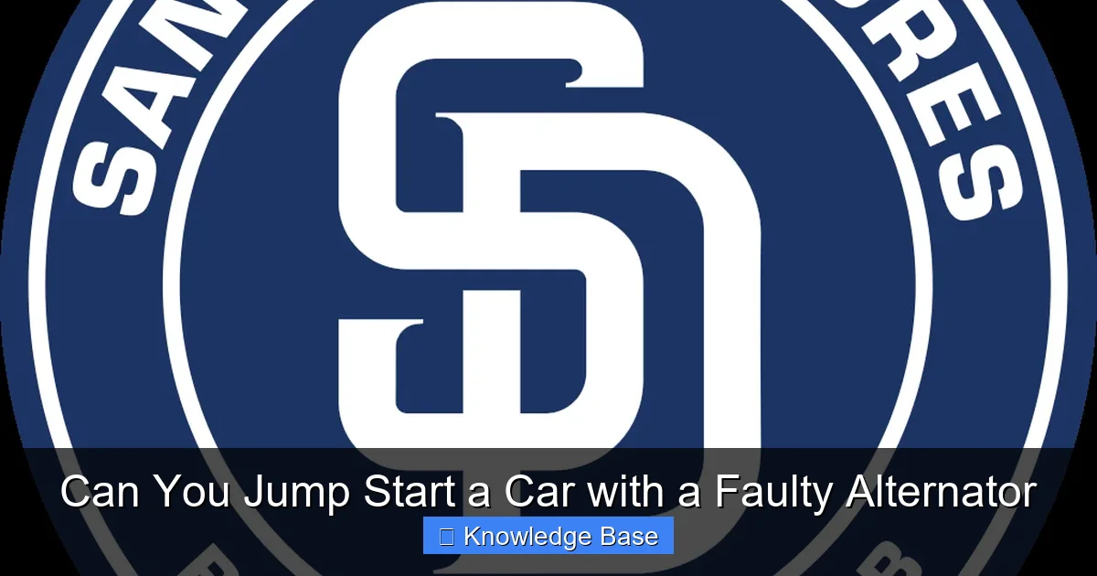 Can You Jump Start a Car with a Faulty Alternator
