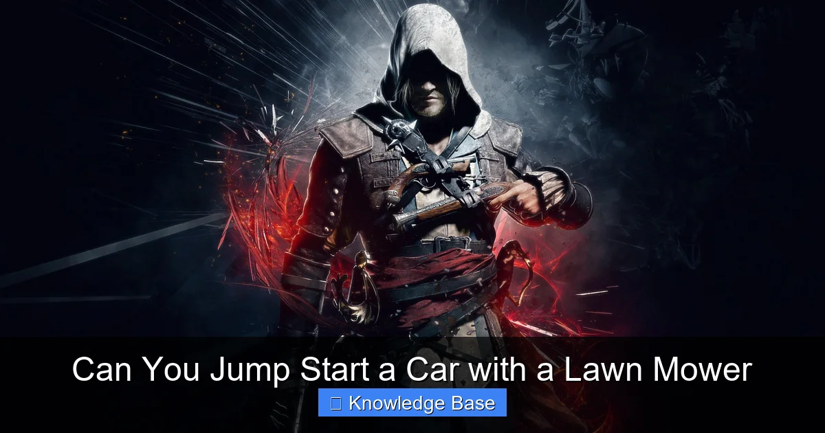 Can You Jump Start a Car with a Lawn Mower