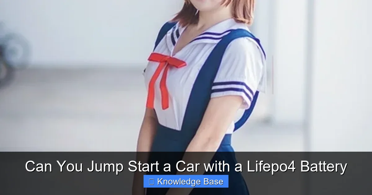Can You Jump Start a Car with a Lifepo4 Battery