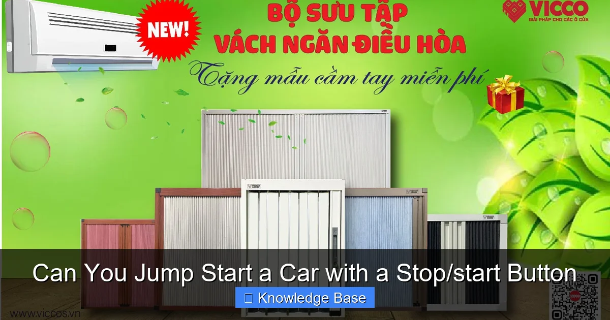 Can You Jump Start a Car with a Stop/start Button