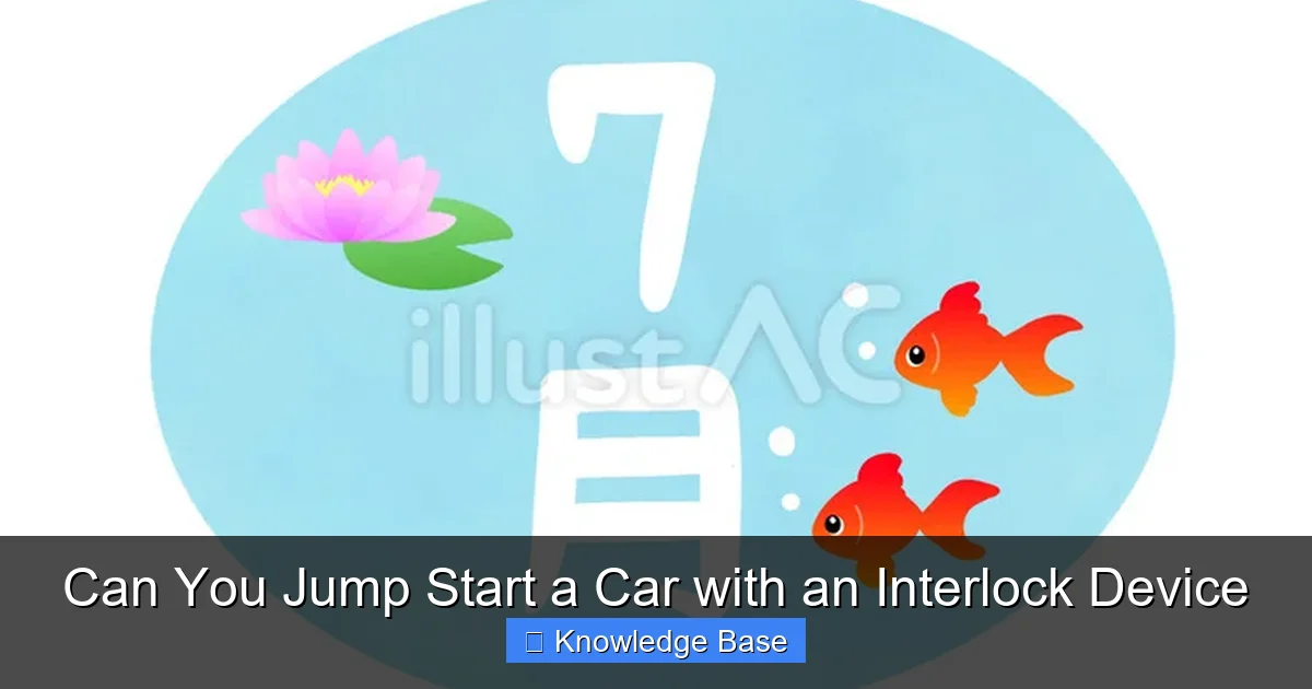 Can You Jump Start a Car with an Interlock Device