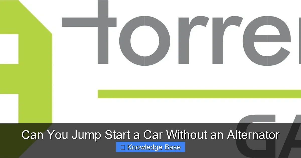 Can You Jump Start a Car Without an Alternator