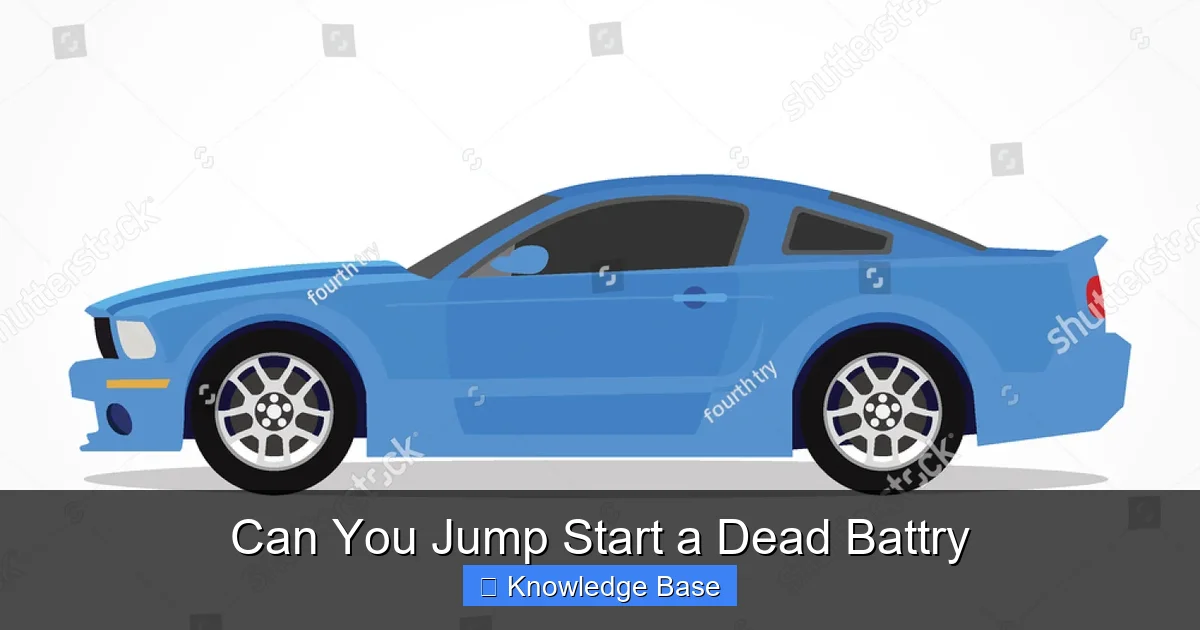 Can You Jump Start a Dead Battry