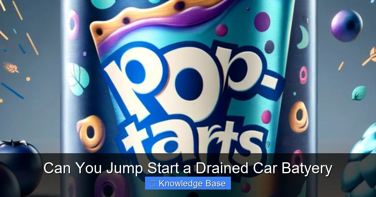 Can You Jump Start a Drained Car Batyery
