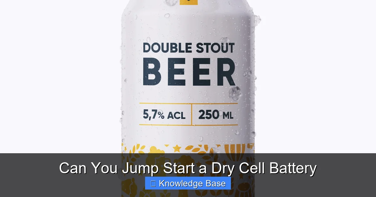 Can You Jump Start a Dry Cell Battery