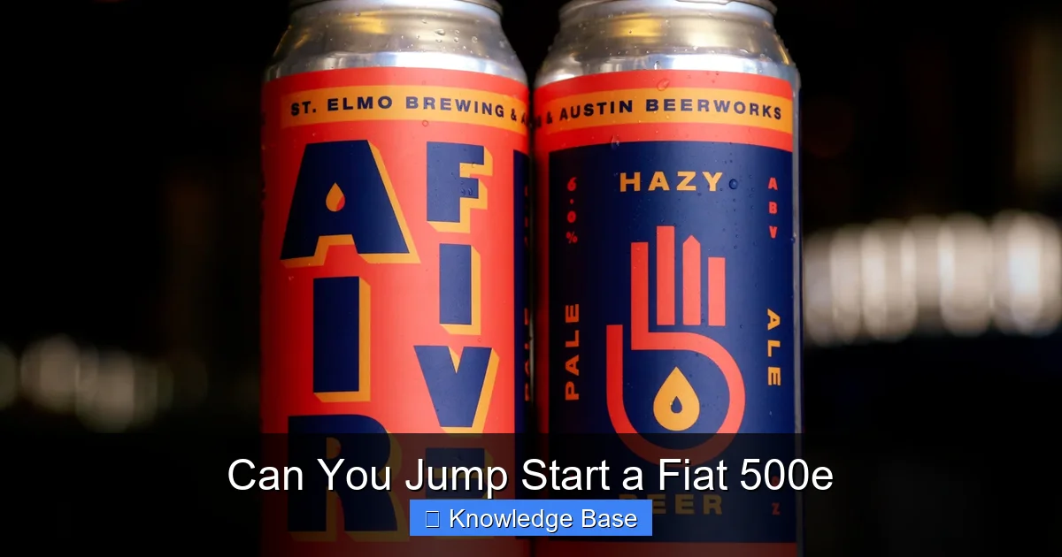 Can You Jump Start a Fiat 500e