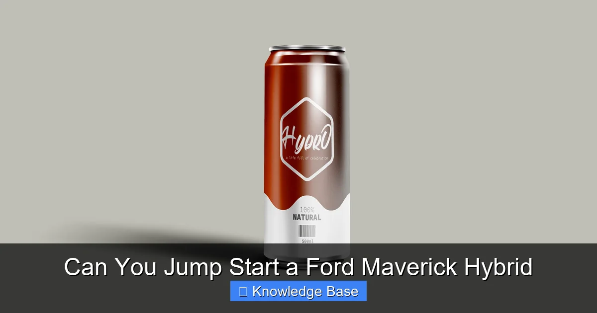 Can You Jump Start a Ford Maverick Hybrid