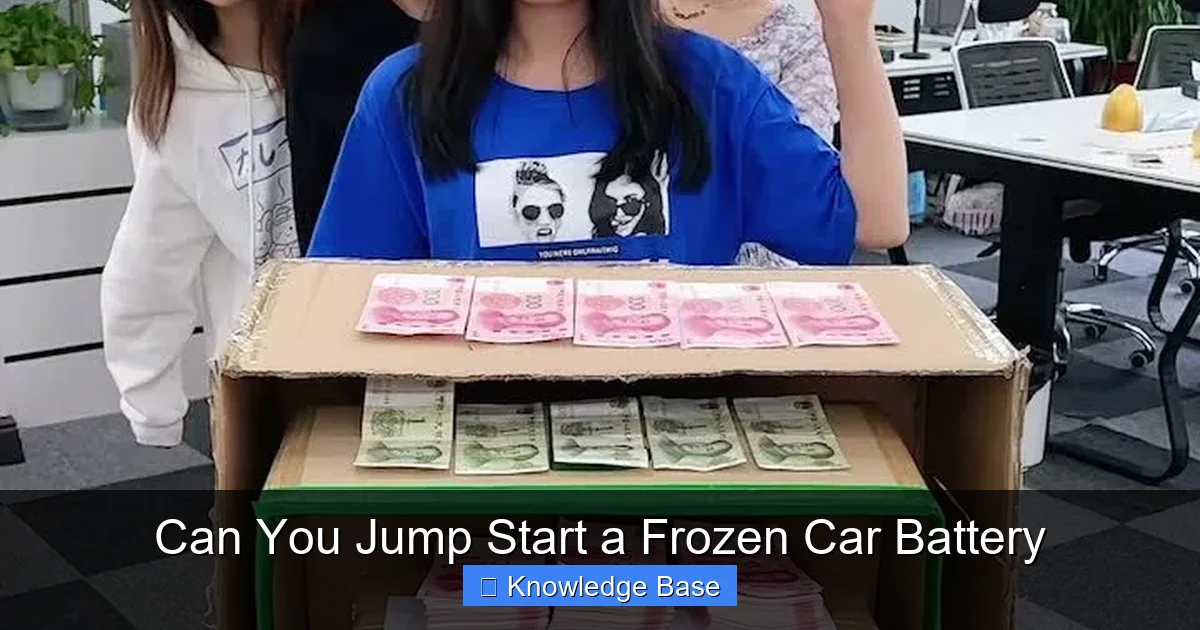 Can You Jump Start a Frozen Car Battery