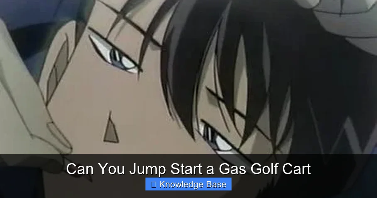 Can You Jump Start a Gas Golf Cart