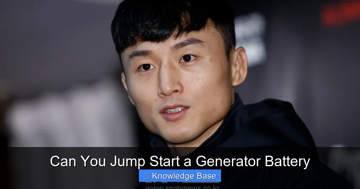 Can You Jump Start a Generator Battery