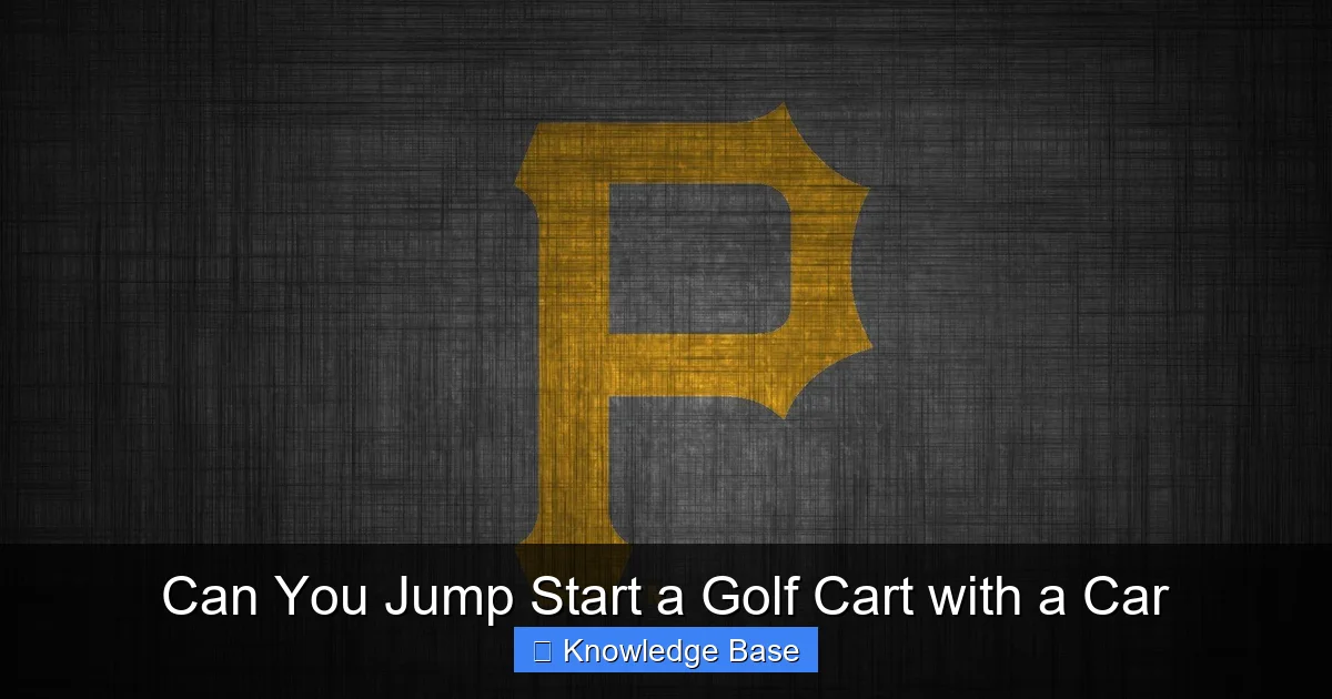 Can You Jump Start a Golf Cart with a Car