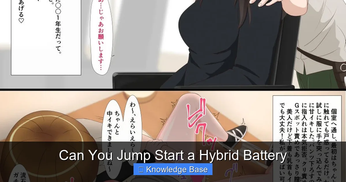 Can You Jump Start a Hybrid Battery
