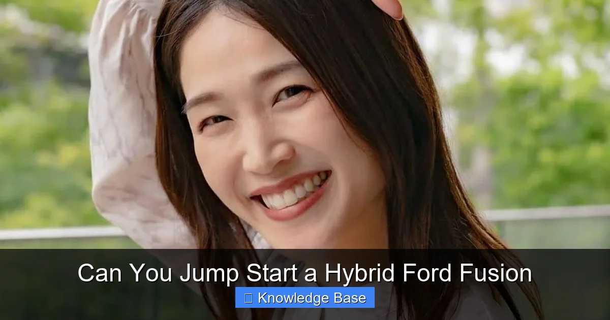 Can You Jump Start a Hybrid Ford Fusion