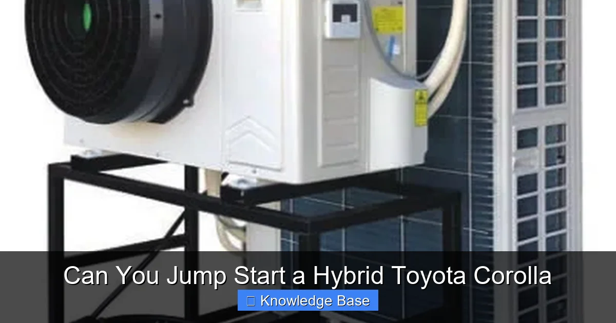 Can You Jump Start a Hybrid Toyota Corolla