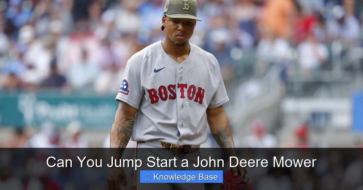 Can You Jump Start a John Deere Mower