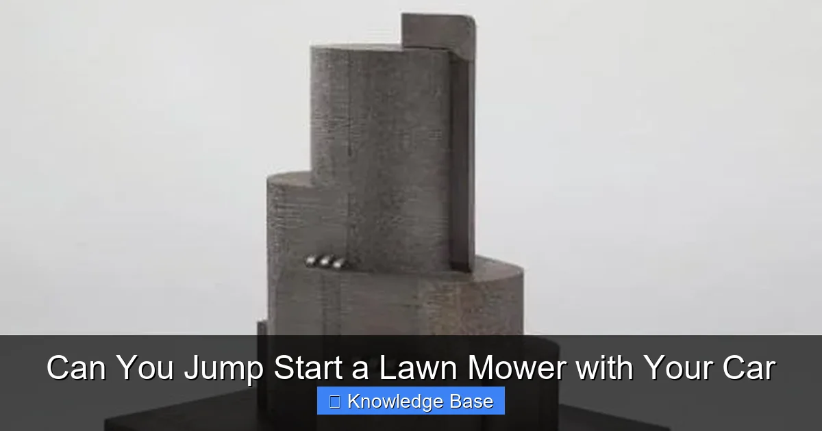 Can You Jump Start a Lawn Mower with Your Car