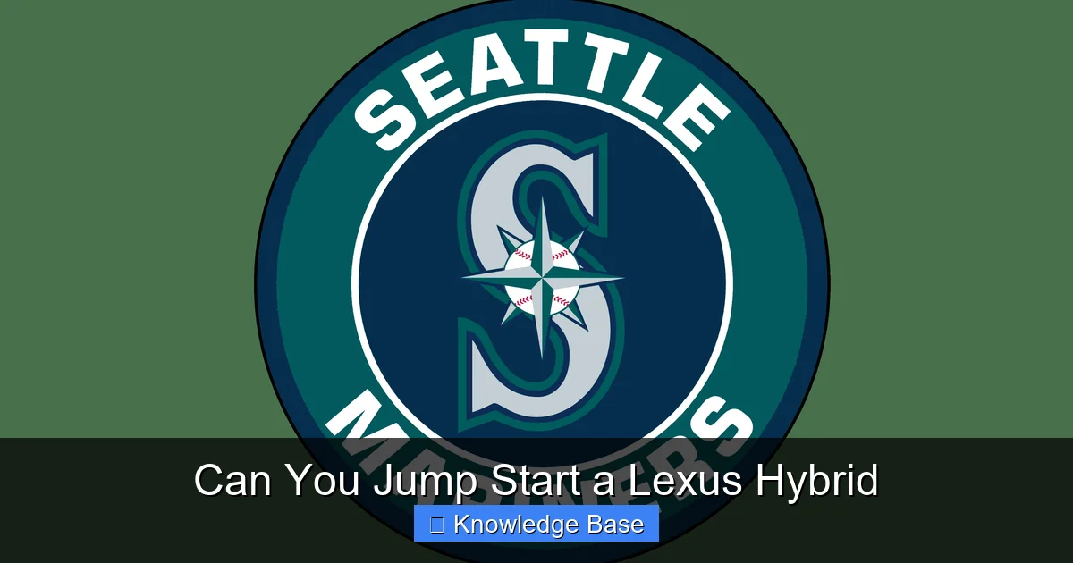 Can You Jump Start a Lexus Hybrid