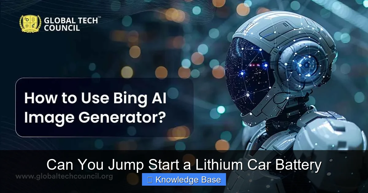 Can You Jump Start a Lithium Car Battery