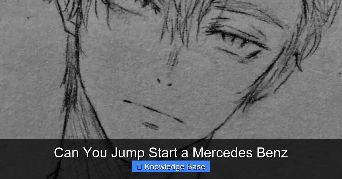 Can You Jump Start a Mercedes Benz