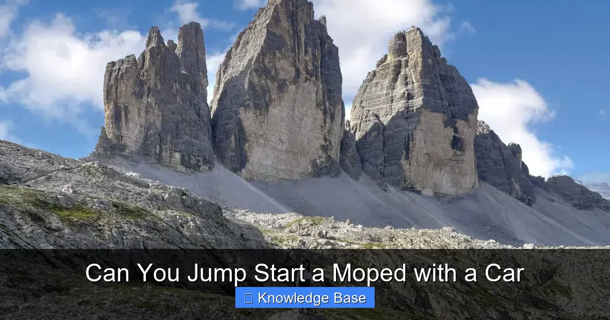 Can You Jump Start a Moped with a Car