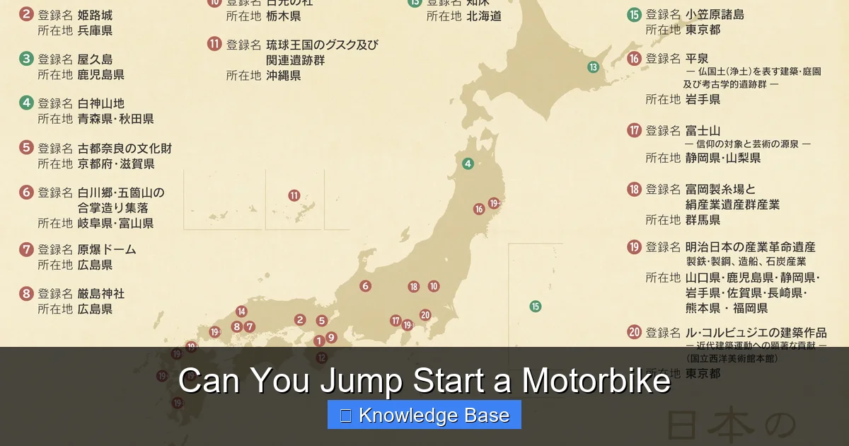 Can You Jump Start a Motorbike