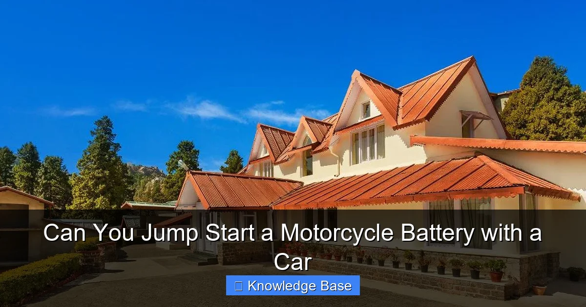 Can You Jump Start a Motorcycle Battery with a Car