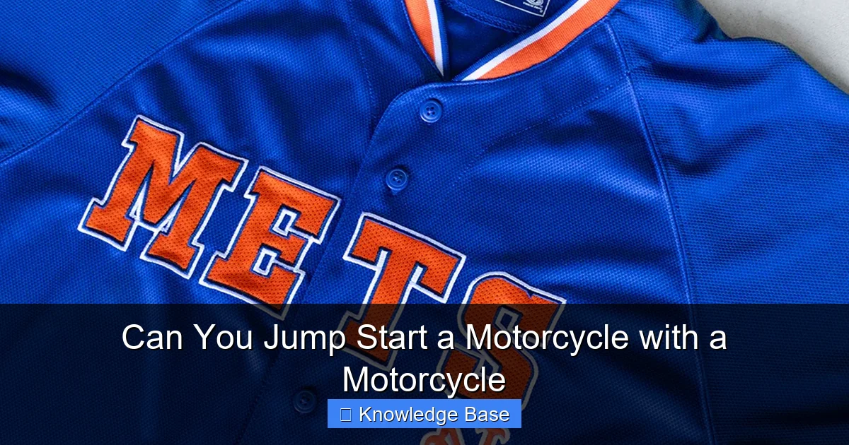 Can You Jump Start a Motorcycle with a Motorcycle
