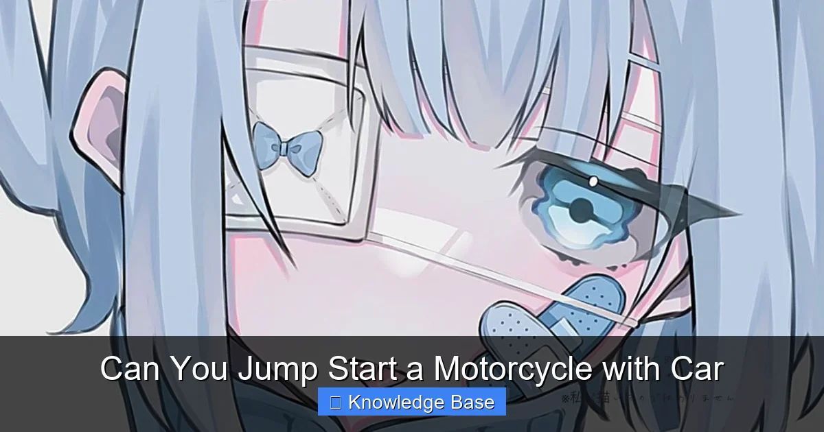 Can You Jump Start a Motorcycle with Car