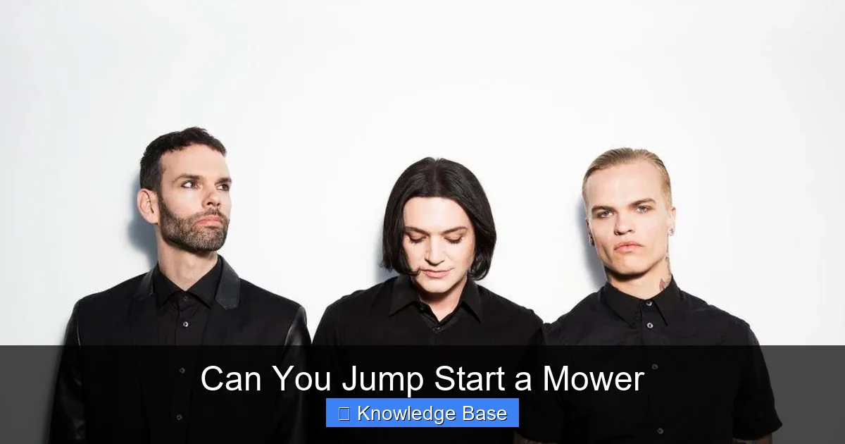Can You Jump Start a Mower