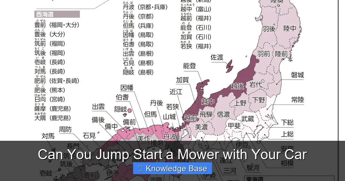 Can You Jump Start a Mower with Your Car