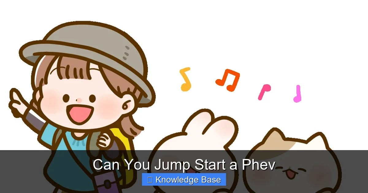 Can You Jump Start a Phev