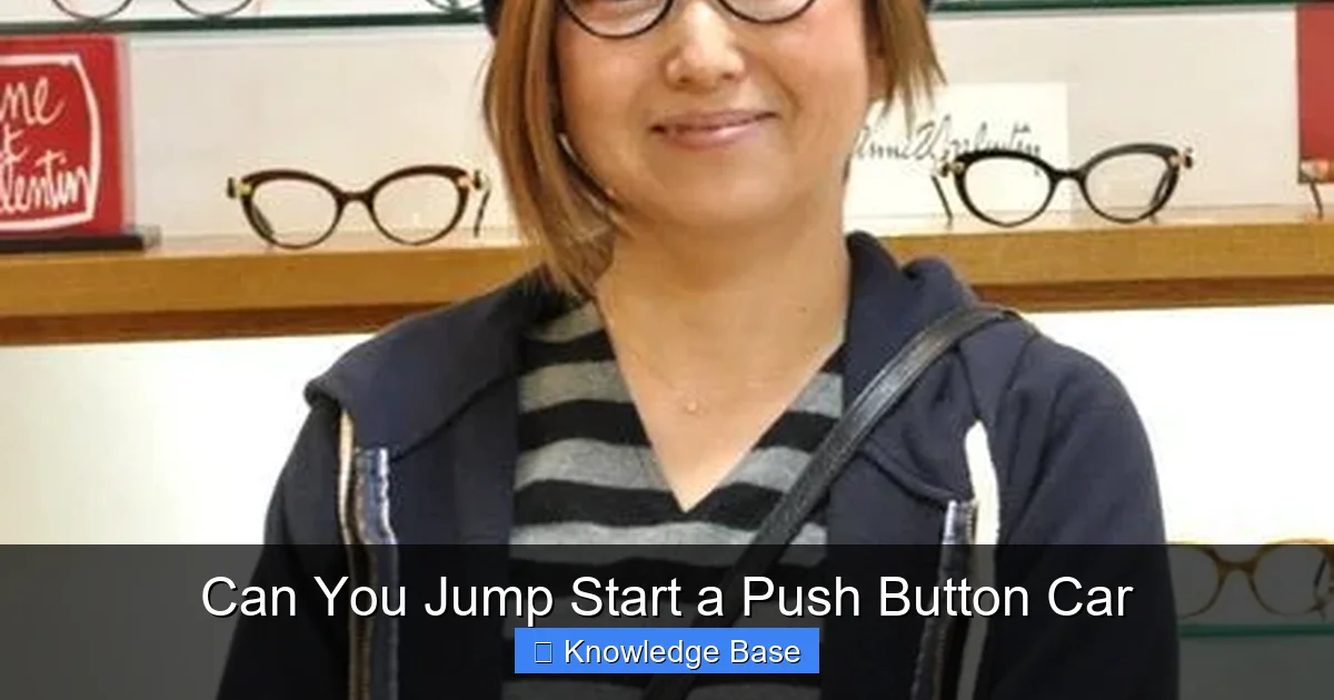 Can You Jump Start a Push Button Car