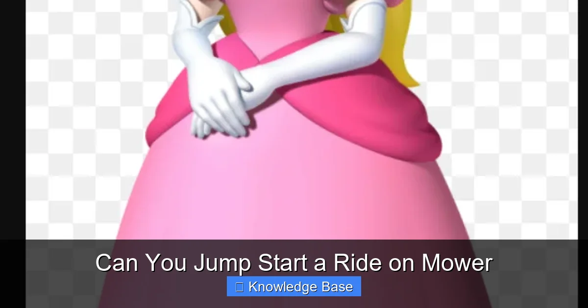 Can You Jump Start a Ride on Mower