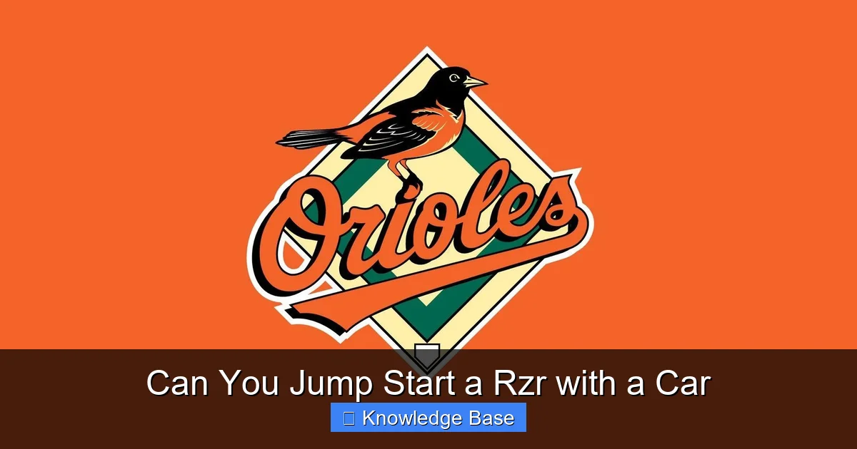 Can You Jump Start a Rzr with a Car
