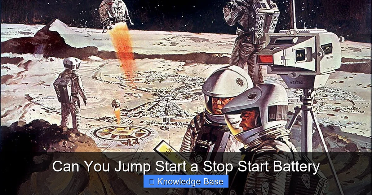 Can You Jump Start a Stop Start Battery